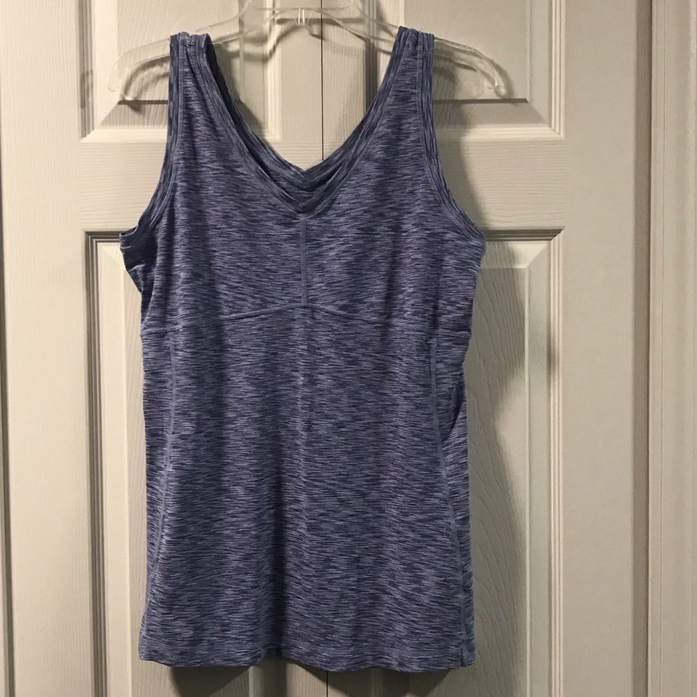 Lucy Purple V-neck Tank Top - Picture 4 of 6